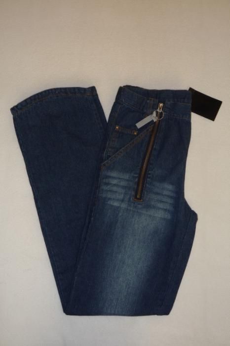 Nowe oryginalne spodnie jeansy damskie dziewczęce rozm. XS 34