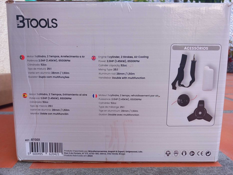 NOVA roçadora 52cc gasolina 2T B-tools