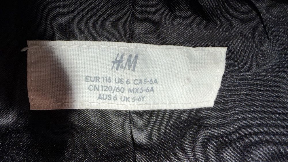 Кожана курточка H&M на дівчинку 5-6 років