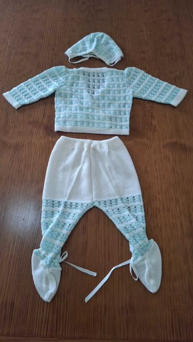 Conjunto Roupa de Bebê Bordado