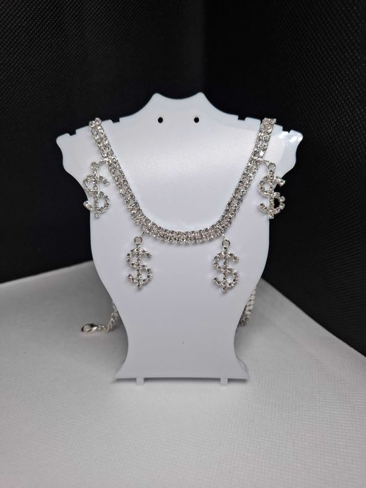 Naszyjnik cekinowy dolary