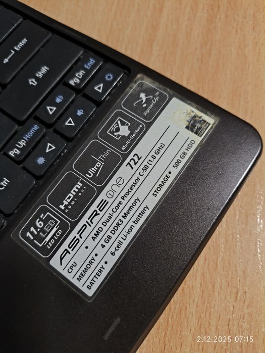 Notebook Acer aspire one