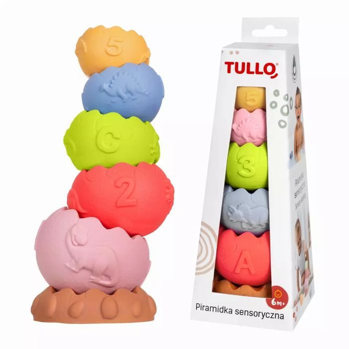 Pastelowa piramidka sensoryczna. Tullo