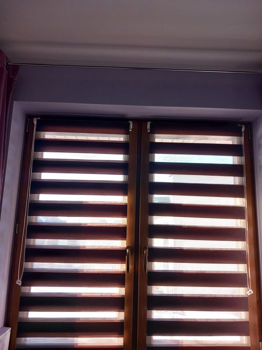 2 rolety dzień/noc kolor brązowy czekoladowy 51/150