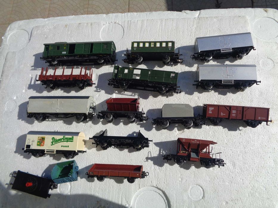 1:87 Marklin BRICOLAR lote de 15 vagões comboio