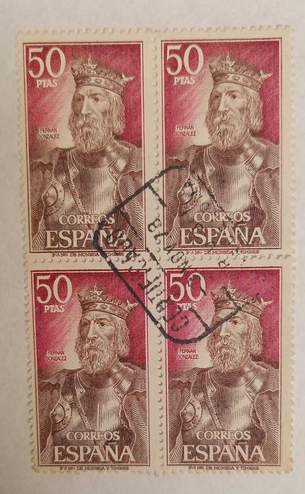 Selos Fernan Gonzalez 50 PTAS 1972