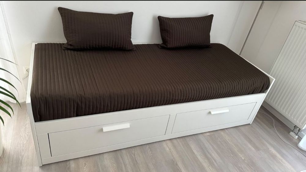 Ліжко трансформер Ikea Brimnes двоспальне односпальне з шухлядами