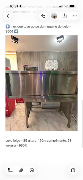 Armario de inox para armazenamento