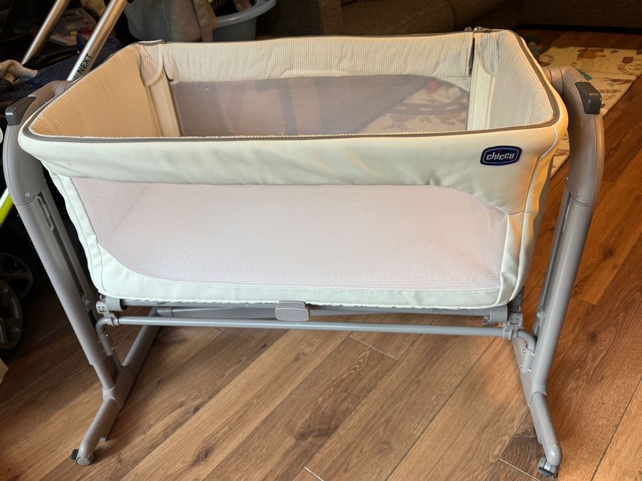 Łóżeczko Dostawne Chicco Next2MeMagic+Materac+Pościel Stan:BardzoDobry