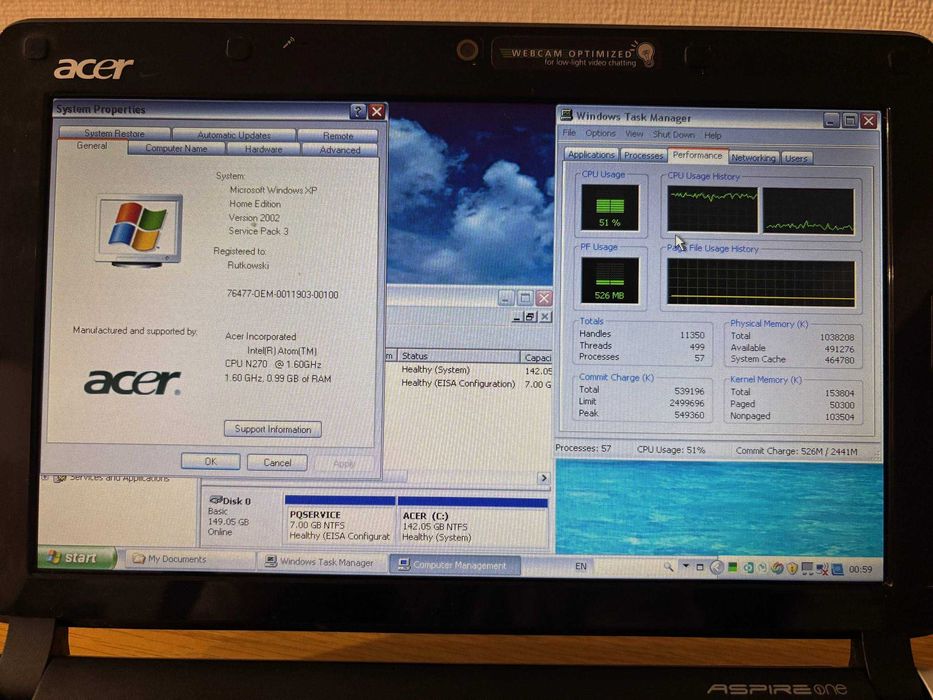 Нетбук \ Acer kav60