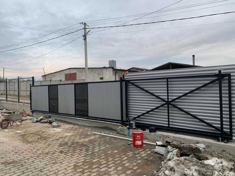 Відкатні ворота, Брама здвижна, Каркас воріт, Доставка