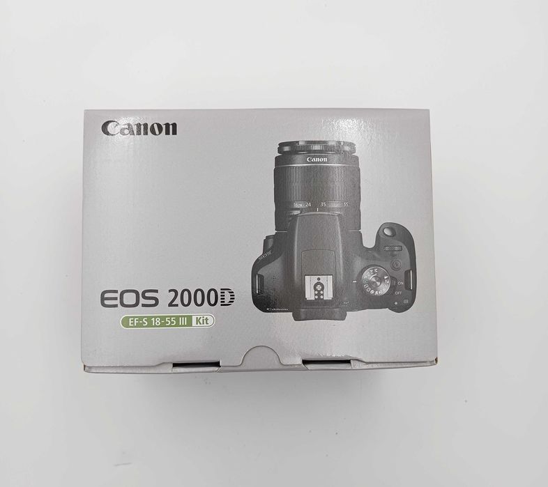 Aparat CANON EOS 2000D + Obiektyw EF-S 18-55mm Nowy ZESTAW Lustrzanka