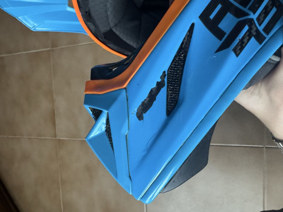 Шлем Acerbis Steel Carbon blue L