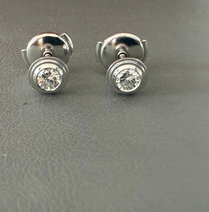 Пусеты в стиле cartier