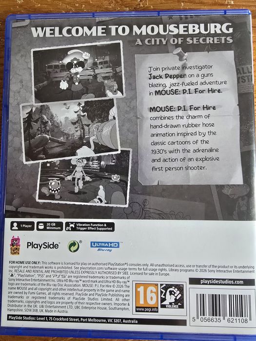 Mouse P.I. for hire PL Ps5 zamiana