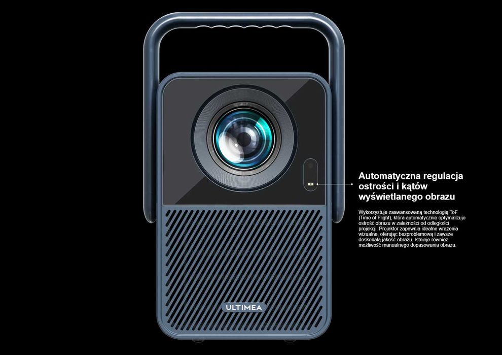 Projektor Ultimea E40 FullHD Android 11 Netflix HDR 120cali 1080 mały