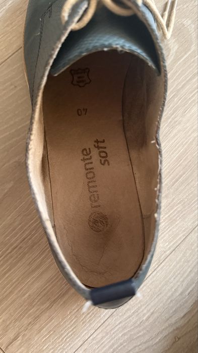 Жіночі шкіряні туфлі Remonte Soft р. 40 (на вузьку ногу)