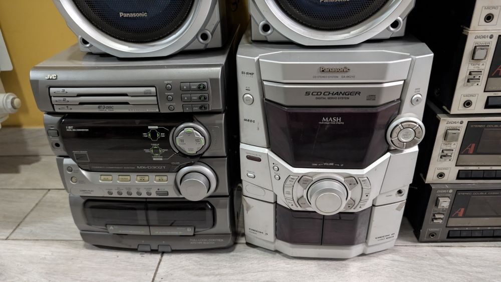 Zestaw sprzętu unitra JVC Technics po 35 zł sztuka tylko zestaw