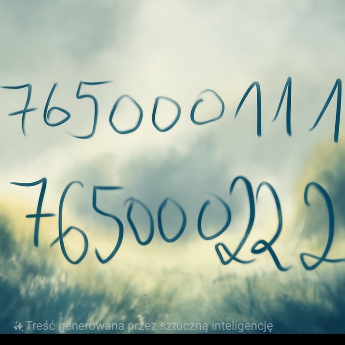 765×000×111 / 222 Złoty Platynowy numer