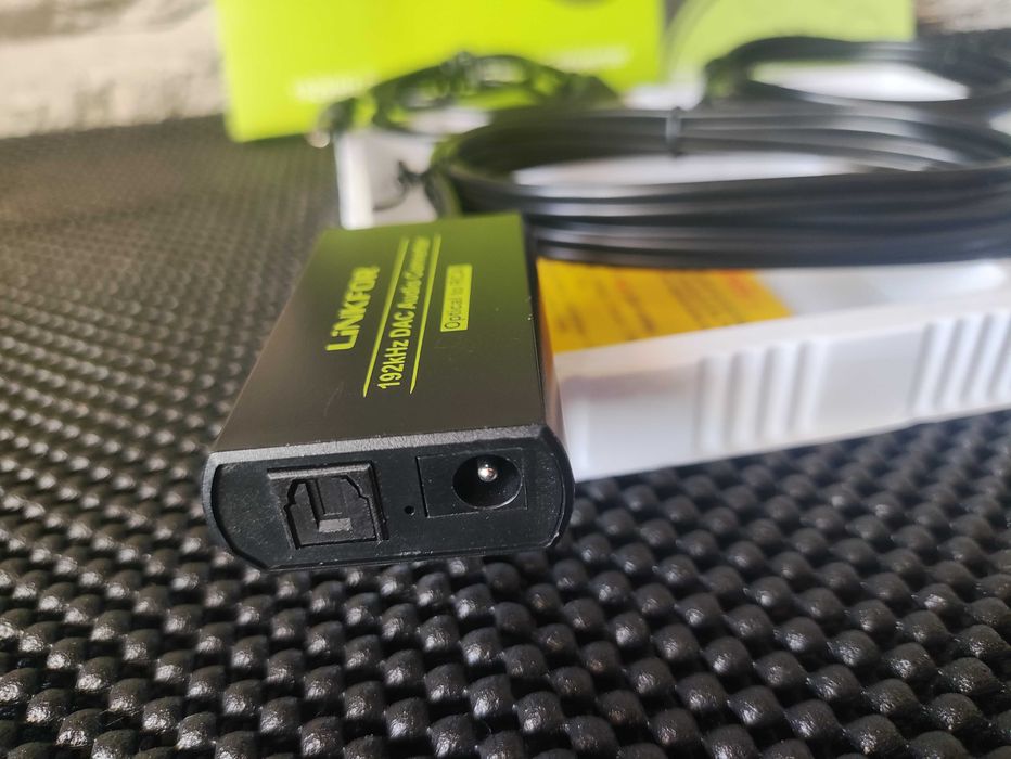 Konwerter DAC optyczne Cyfrowe analogowe przetwornik Toslink LiNKFOR Konwerter SPDIF RCA DAC Toslink PCM LPCM