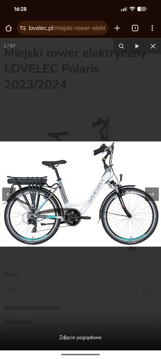 Rower elektryczny damski