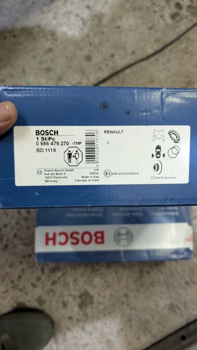 Гальмівні диски Bosh Renault Megane abs з підшипником ) Нові
BOSCH д