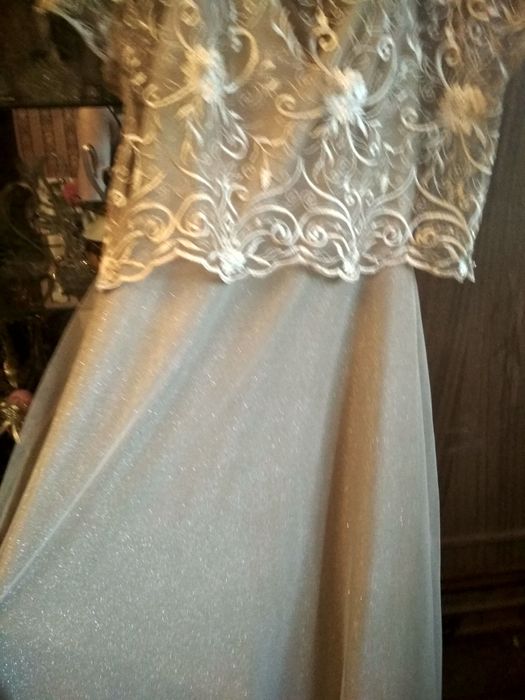 Свадебные, вечернее платье и туфли