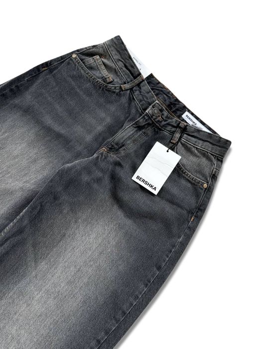 Жіночі Широкі Джинси Bershka Barrel Skater Super Baggy Бершка Беггі