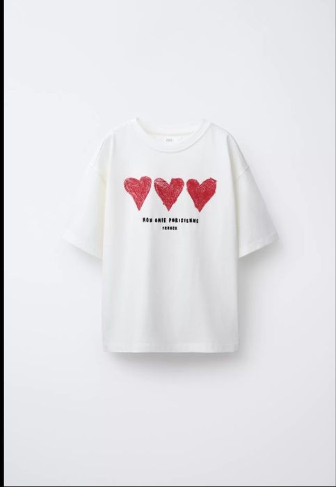 футбрлка zara love 12 -13р 156 9-10 р 140см для дівчинки