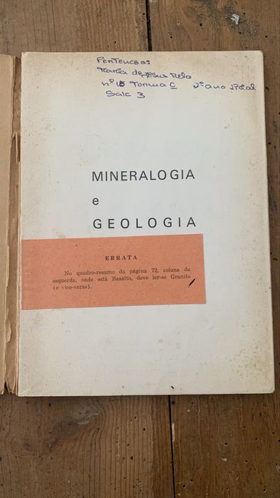 Mineralogia e geologia