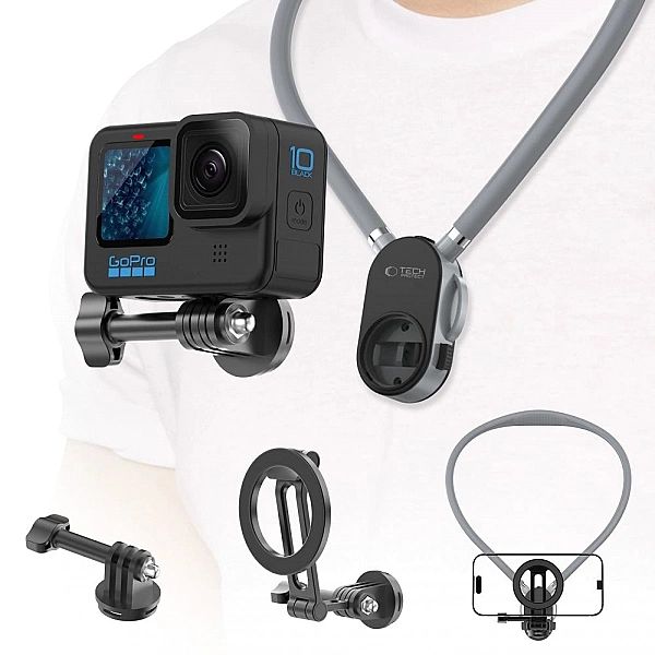 Uchwyt Tech-Protect AC200 Magnetic MagSafe na telefon, GoPro, DJI - sz