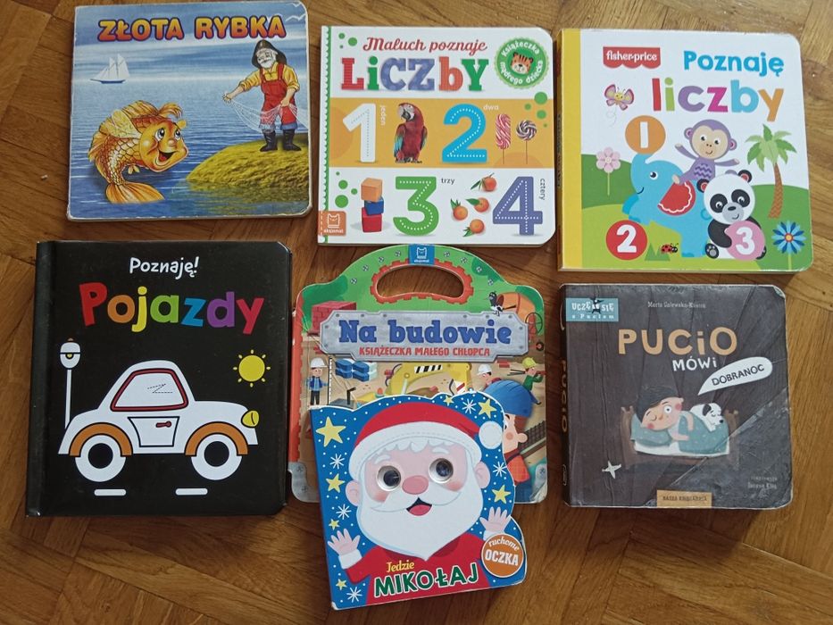7 kartonowych książeczek dla małego dziecka