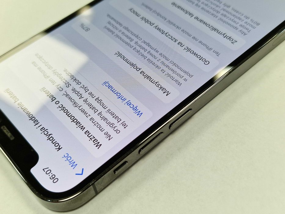 Iphone 12 PRO 128GB/ Graphite/ bateria 87% zamiennik/ Grade B