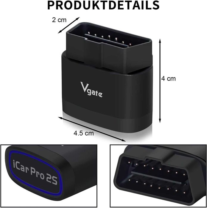 Vgate iCar Pro 2S Bluetooth 5.2 Skaner Diagnostyczny OBD2 869