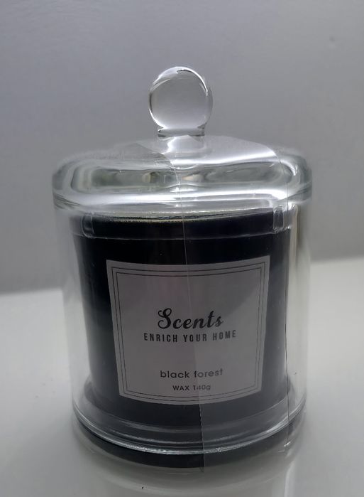 Świeca w szkle Black Forest 140g Nowa