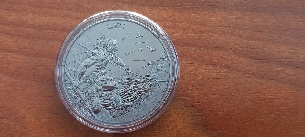 Moeda 1oz Germania "Loki" - Mitologia Nórdica