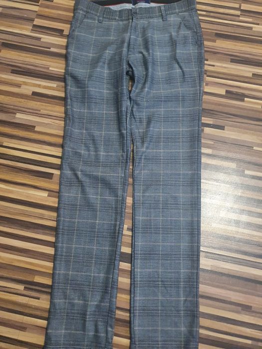 Spodnie meskie w kratkę