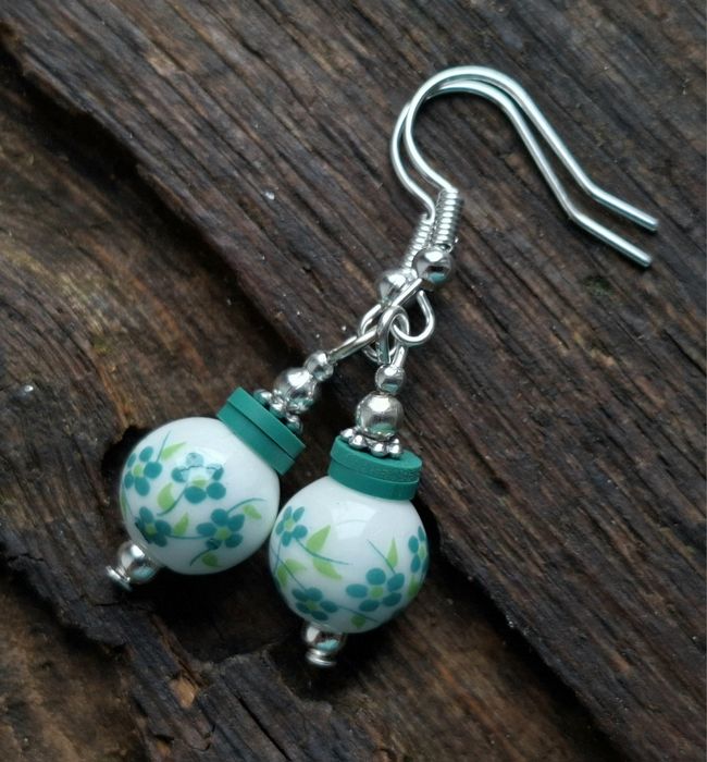 Kolczyki ceramiczne handmade