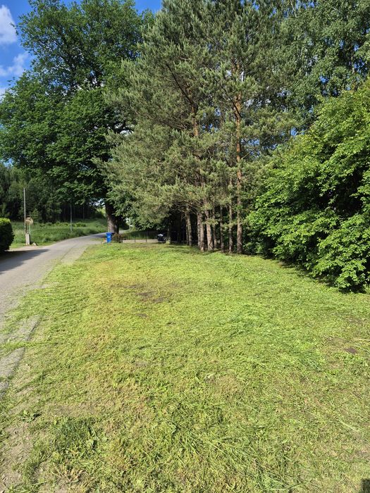 Koszenie trawy . Działki, ogrody, posesje .