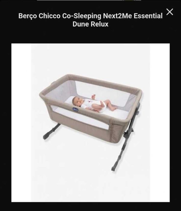 Berço Chicco Next2Me + Rede Mosquiteira