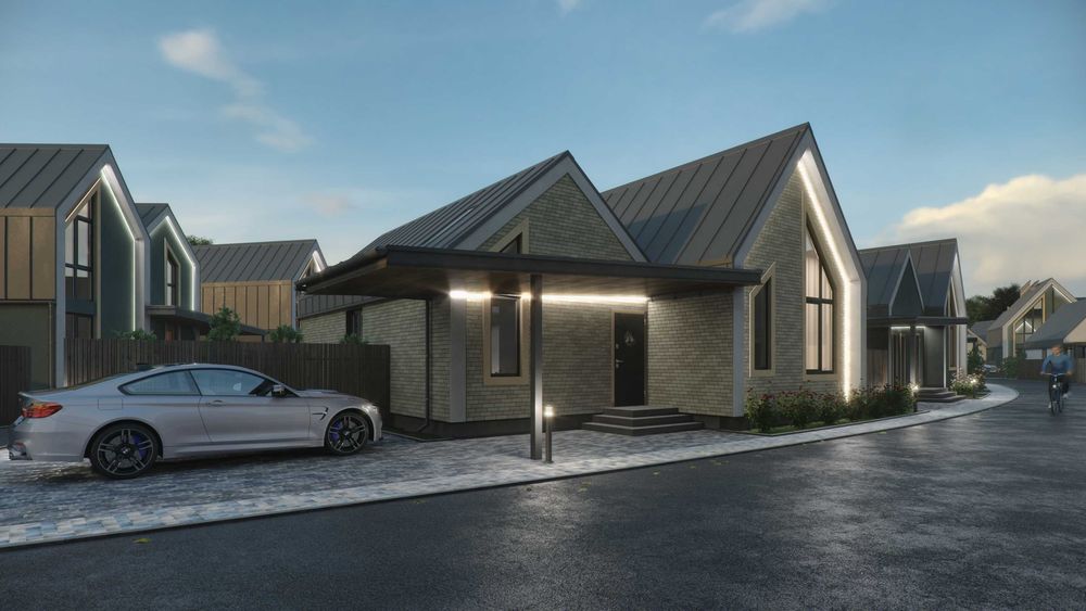 1-поверховий 3-кімнатний котедж. Розтермінування