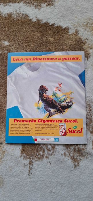 caderneta cromos Dinosaurs anos 90