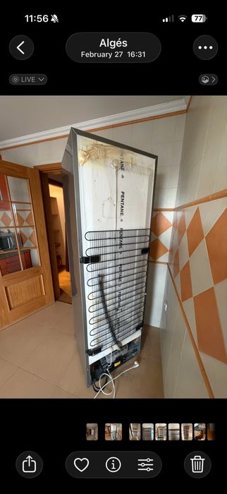 Frigorífico Combinado Hoover Inox – Classe A+ (Excelente Estado)