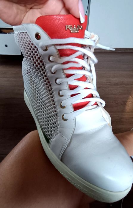 Sneakersy adidasy Prada Milano 39 skóra siatka