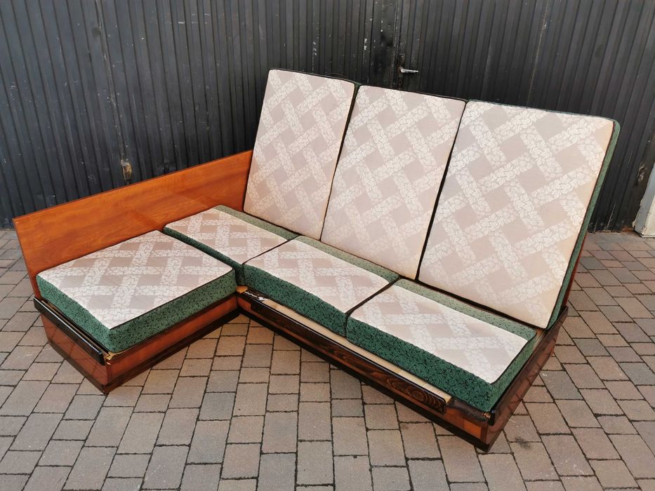 Narożnik, rogówka ART DECO J. Halabala, Czechosłowacja '30-'50, PRL