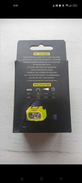 Latarka czołowa Unlite