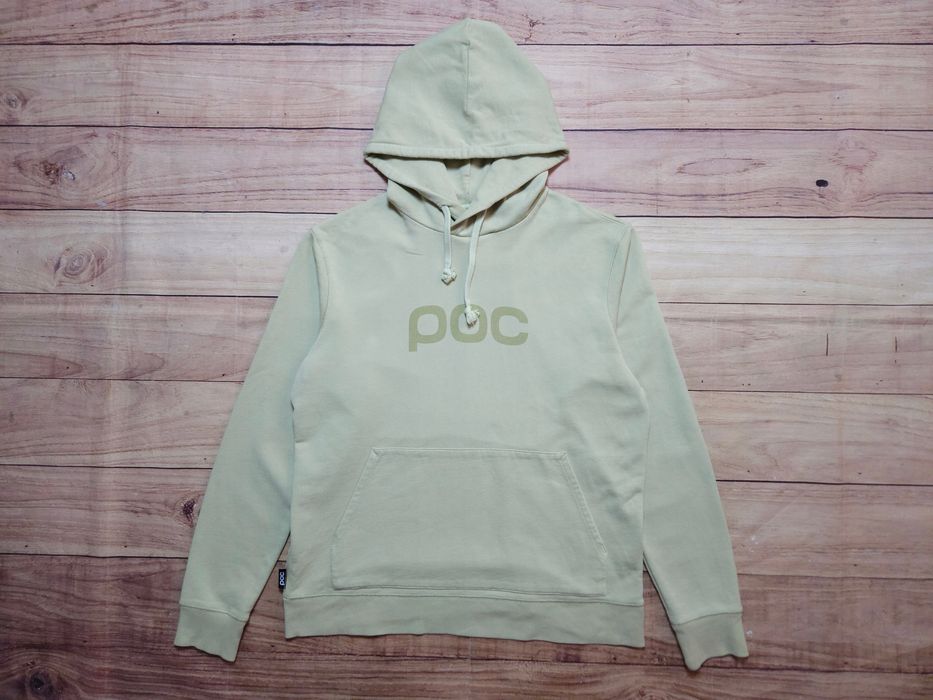 POC Bluza Męska z Kapturem Zielona Logo r. L