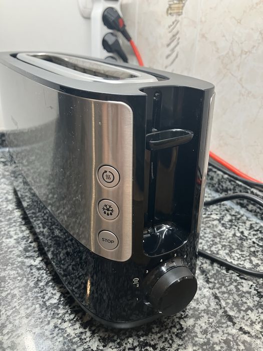 Torradeira Philips Inox Extra Longa – Estado Impecável com garantia ainda