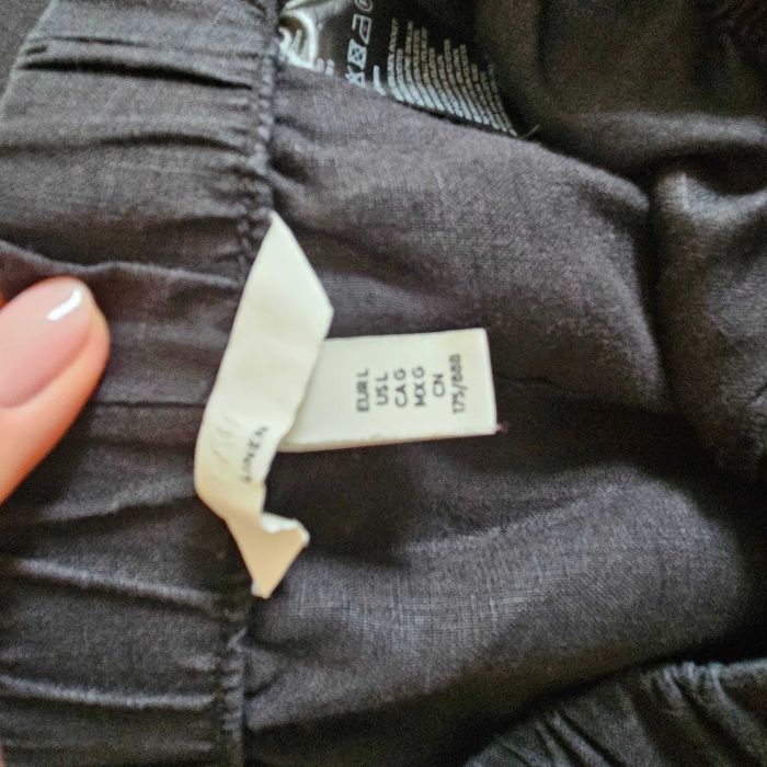 Lniane spodnie H&M