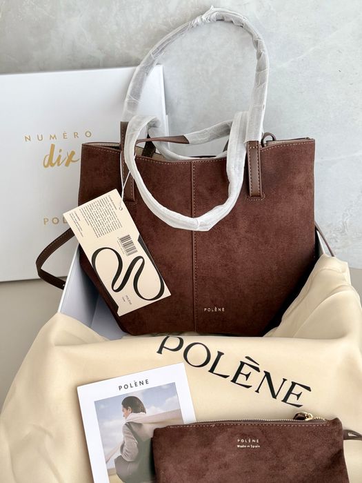 Замшева сумка Polene Cyme mini + коробка